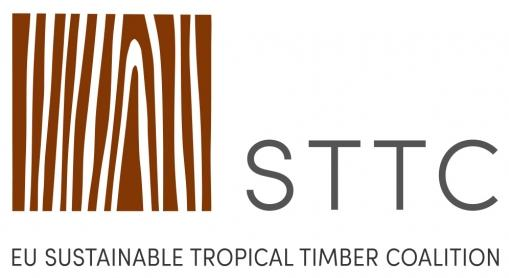 Logo van de European Sustainable Tropical Timber Coalition (EU STTC)